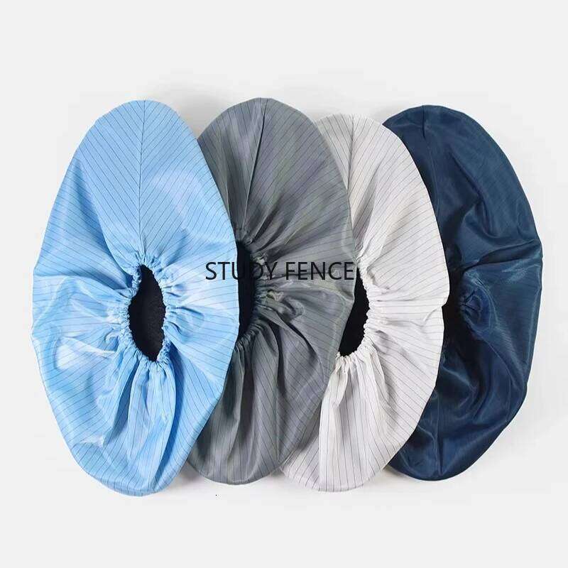 5 Pairs Plastic Anti-static Clean Room Workshop Shoe Covers Anti-slip Foot Cover Reusable Household Daily Necessities S260204