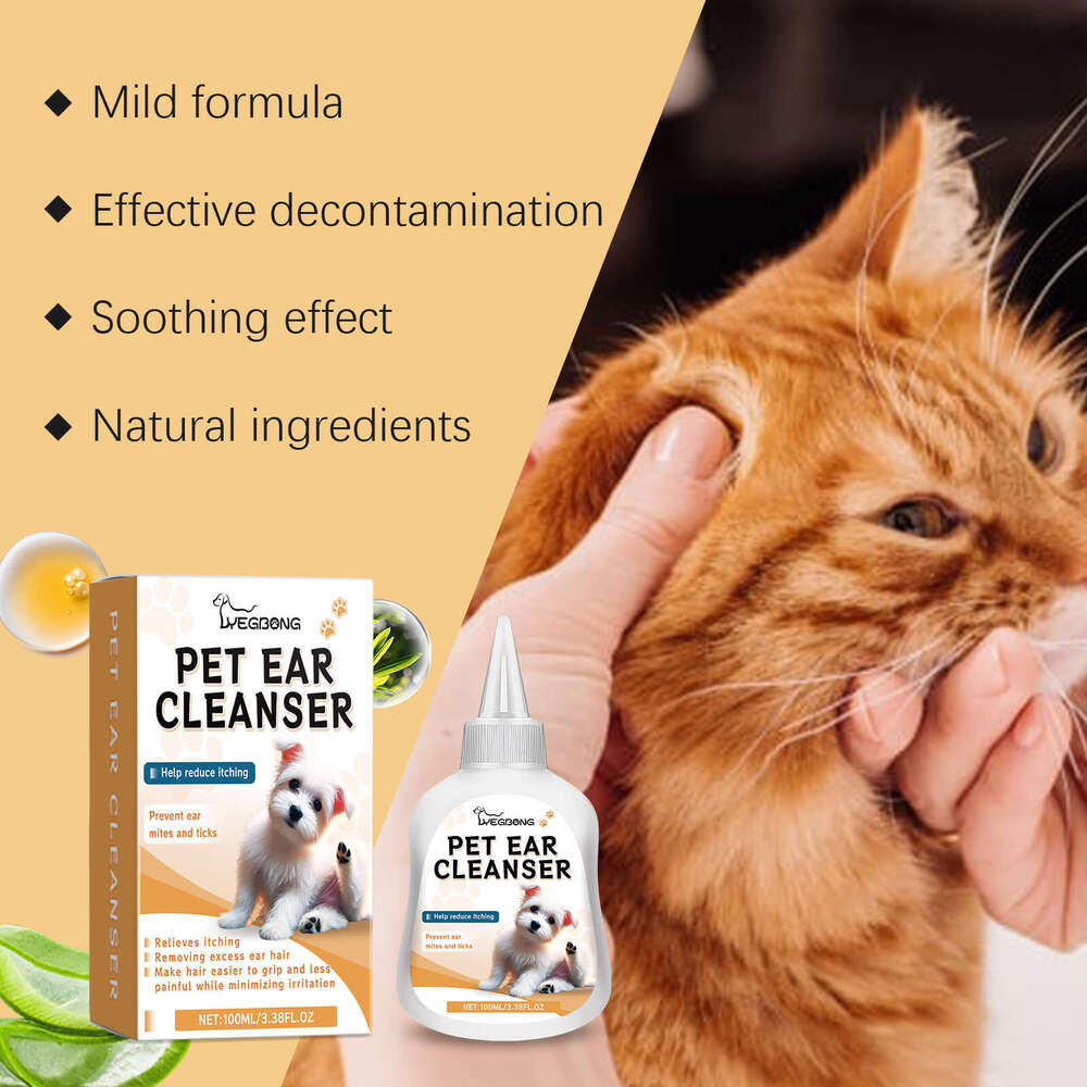 Yegbong Pet Cleaner Universal Ear Cleaning Solution for Cats and Dogs S260203