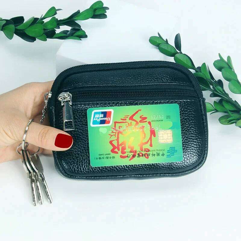 Fashion Zipper Short Wallet Bag for Women PU Leather Clutch Bags Cute Card Holder Female Folding Small Coin Purse Mini Keychain Z260205