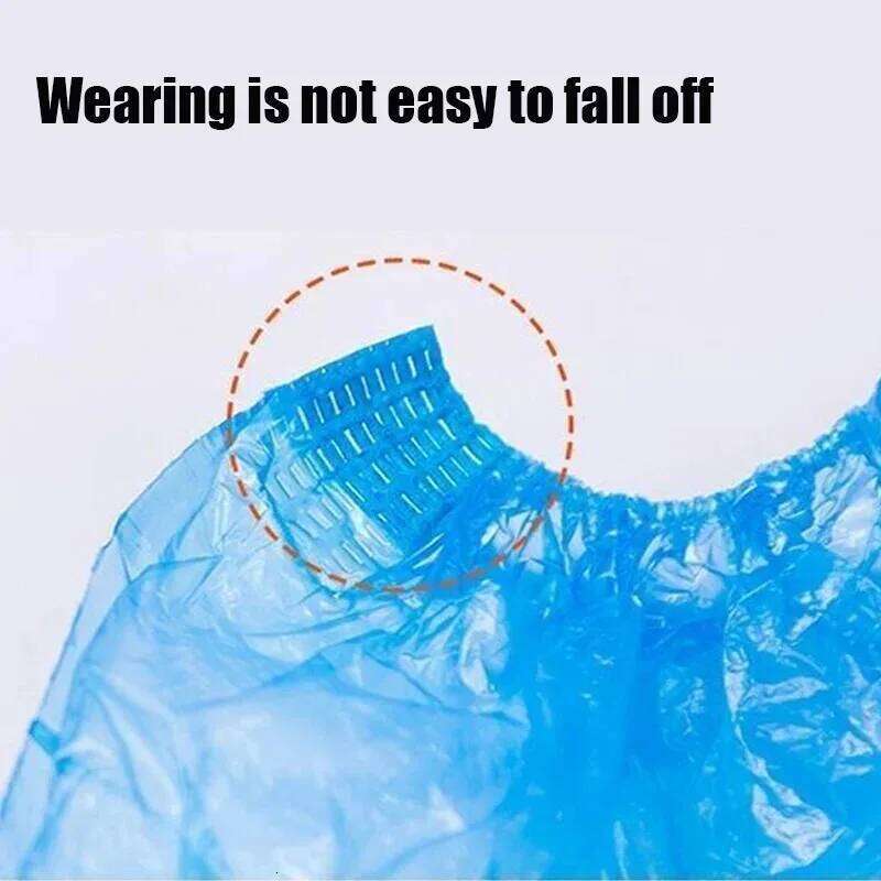 Disposable waterproof shoe covers, rainy day thick long tube farming boots, outdoor drifting plastic boots wholesal S260204