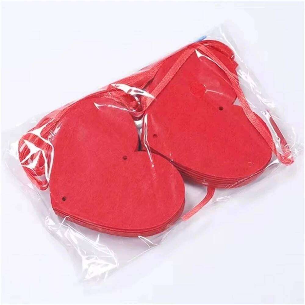 1-8Pack 3M Red Hearts DIY Valentines Hanging String Garland Day Wedding Anniversary Proposal Party Decorations S260204