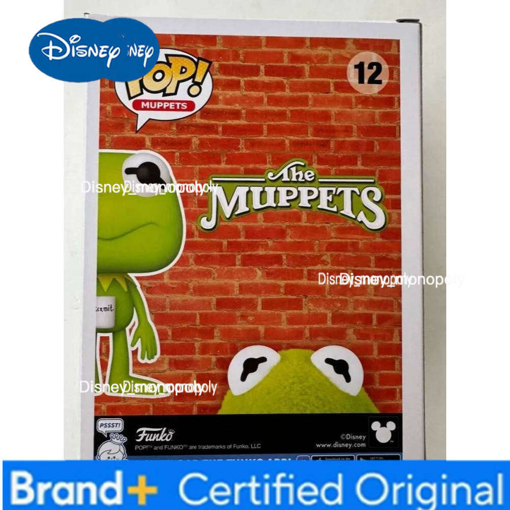 Disney Funko Pop Kermit With Tea Action Figure Anime Big Eyed Frog Model Toy Cartoon Cute Desk Decor Ornaments Doll Collectible H260205