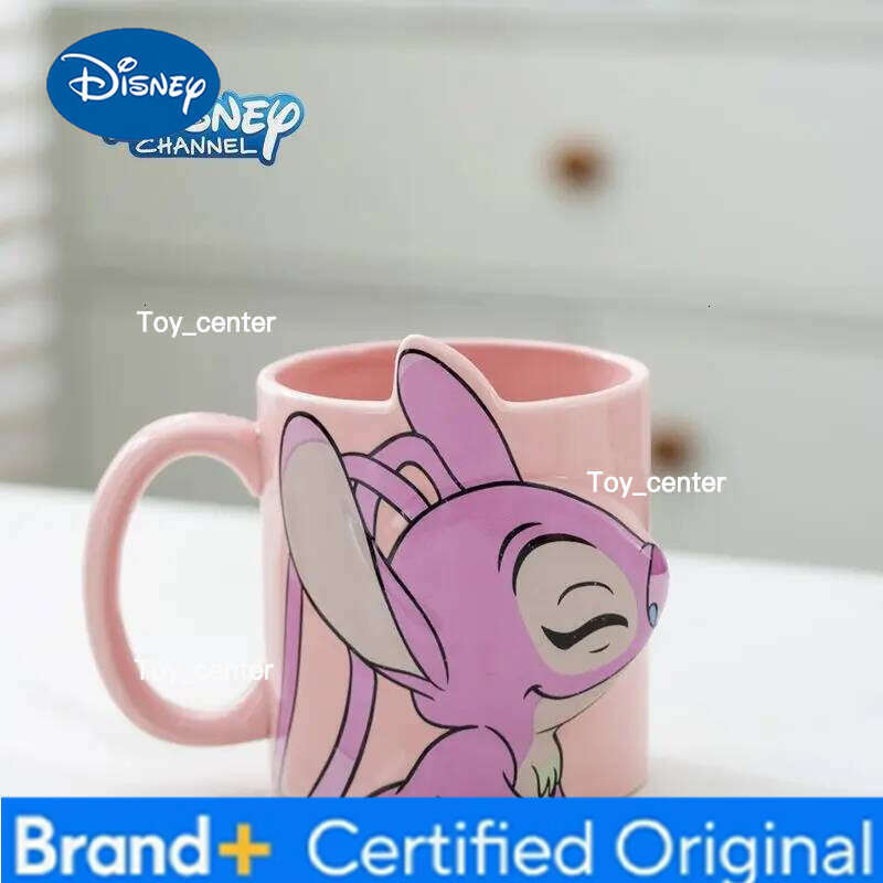 Disney Couple Pair Lilo&Stitch Angie Stitch Home Ceramic Office Coffee Mug Gift H260205