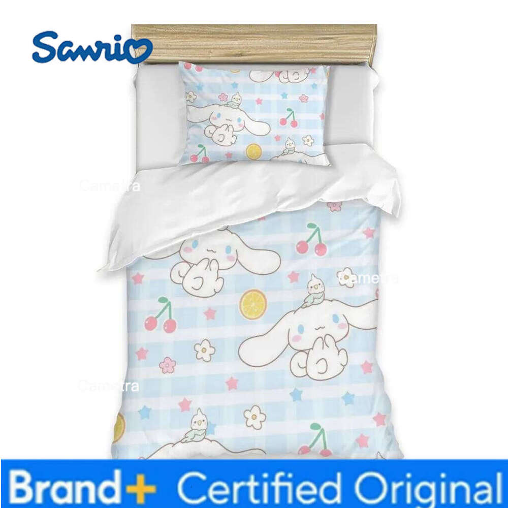 Sanrio Cinnamoroll Bed Sheets Set Comforter Quilt Cover Duvets Single Bedding H260205