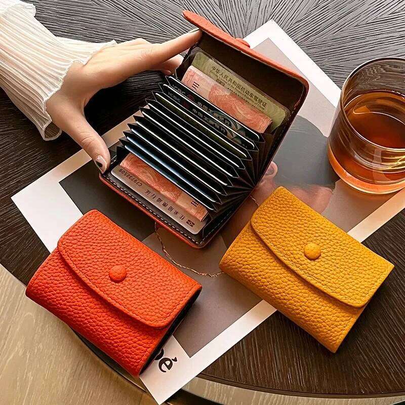 Women Fashion Cards Holders Bag Small Gift Coin Pouch PU Wallets ID Card Holder Cover Z260205