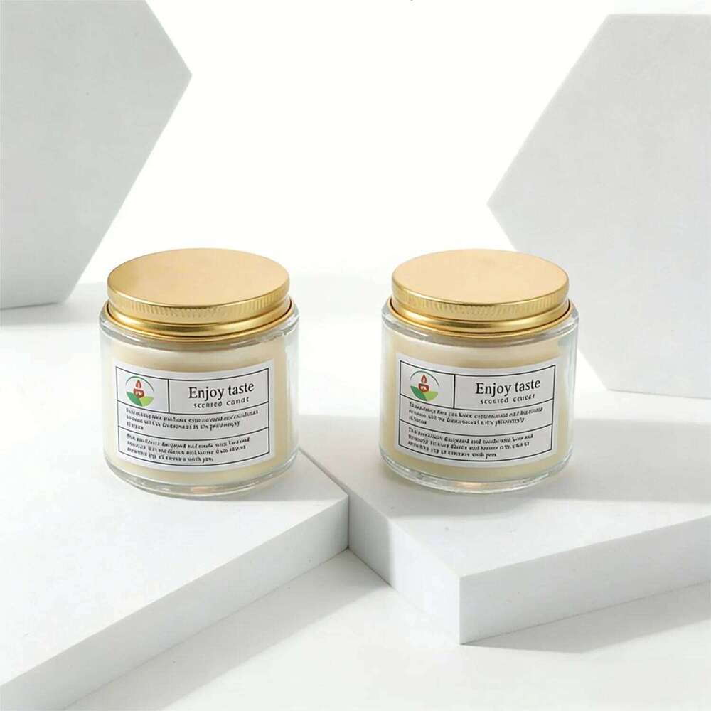 Small Cup Transparent Glass Aromatherapy Candle Elegant Romantic Ins Home Office Party Decor H260205