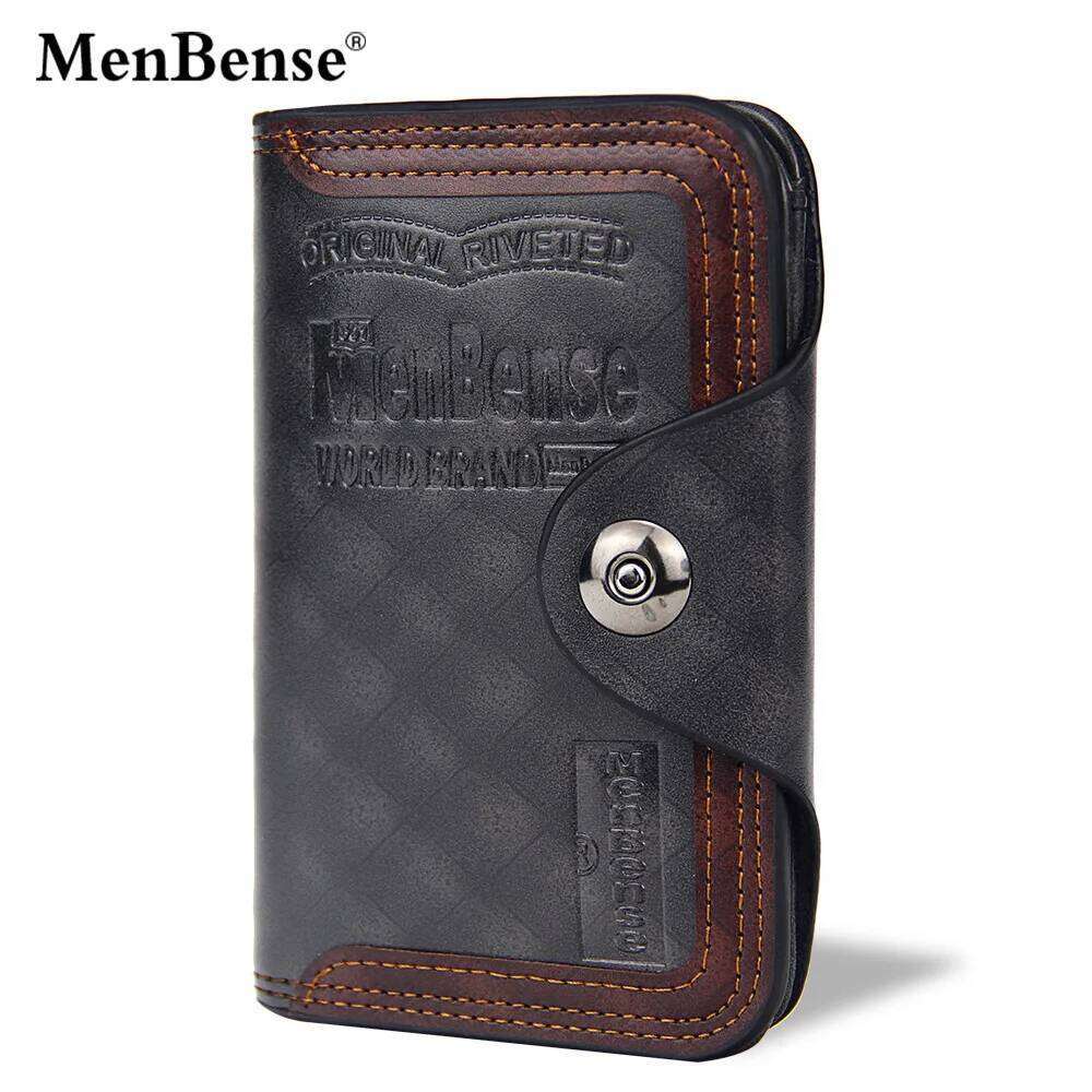 New Men PU Short Male Purse with Pocket Card Holder Brand Trifold Wallet Men's Clutch Money Bag Coin Purses Z260205