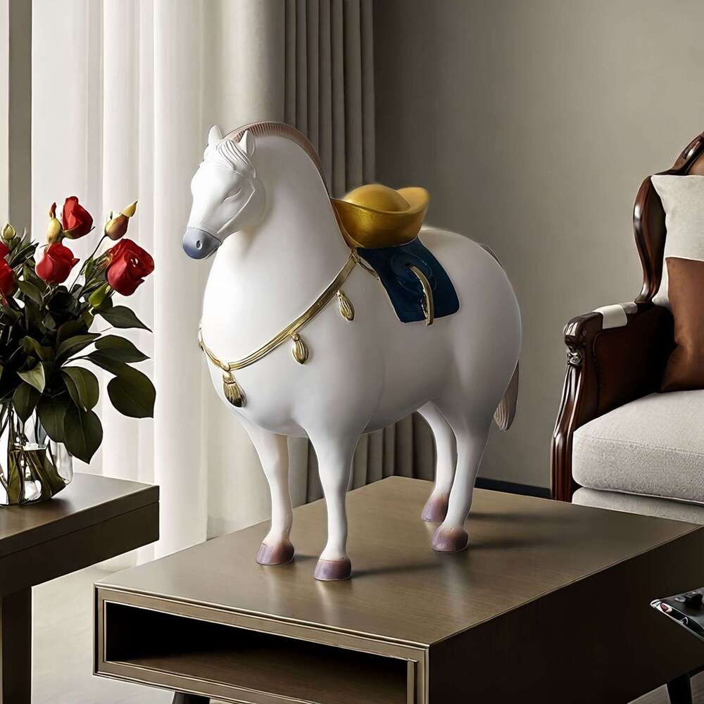 Cross-Border New Chinese Style Lucky Money Ceramic Ornament for Living Room, Wine TV Cabinet, Office Decoration