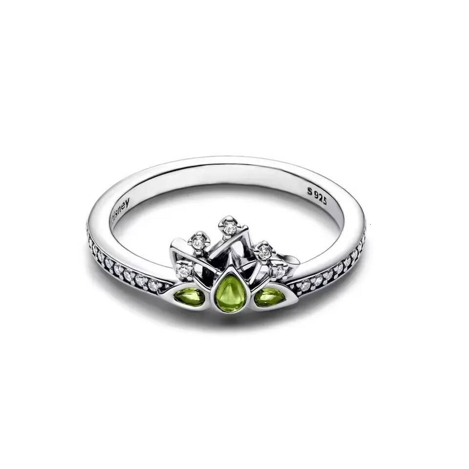 Princess Series Rings 925 originales Jasmine Ariel Snow White Bow Tiana Tiara Sparkling Ring Women Jewelry Gift DIY 2025 - view 5