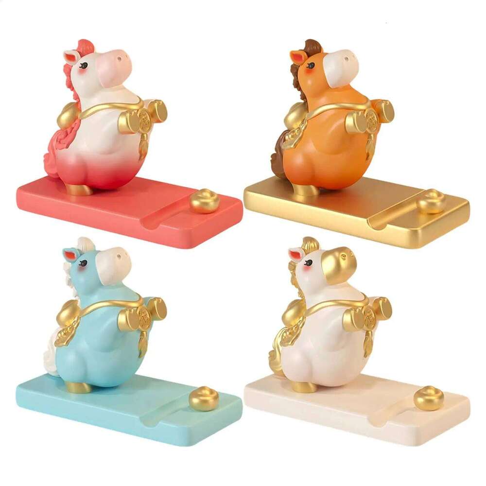 Year Of The Horse Figurines Lucky Charms Office Desk Decorations Annual Meeting Giveaways Phone Stands