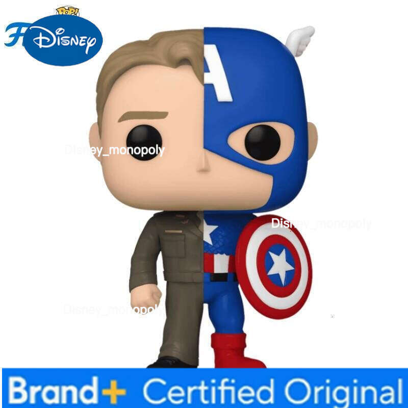 Disney Marvel Funko Pop Comics&Superheroes Peter Parker/Spider-Man Steve Rogers/Captain Toys for Boys Gift Collectible Model Ornaments H260205