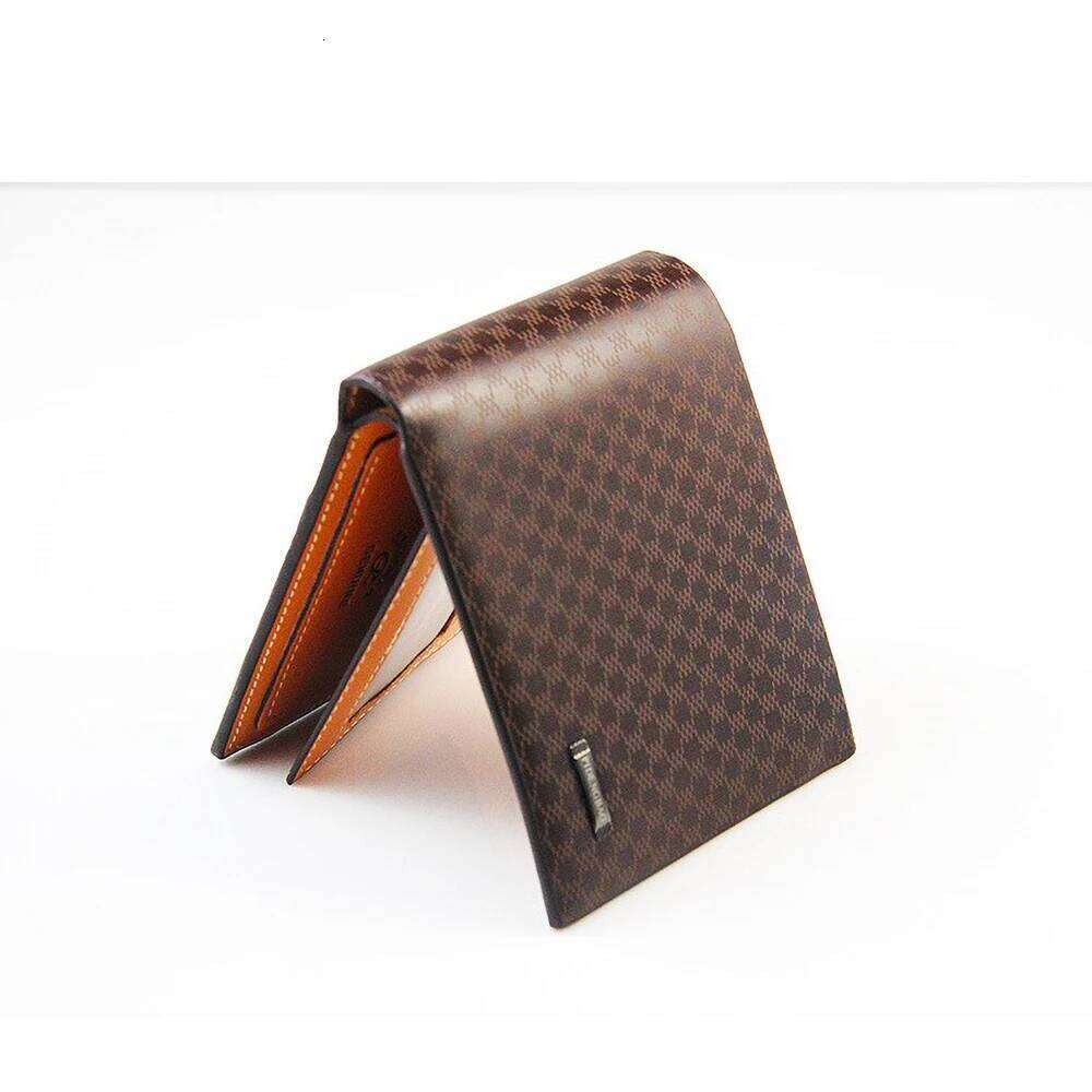 Baellerry Men's Short Vintage PU Wallet Slim Front Pocket Zipper 6+ Card Slots RFID Blocking Z260205