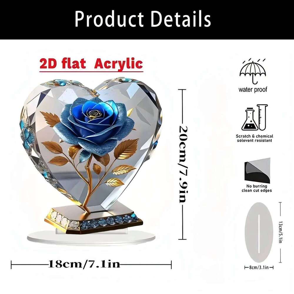 New Acrylic Flower Decorations For Holiday Gifts, Home And Office Desk Decorations, Enhancing Visual Effects S260204