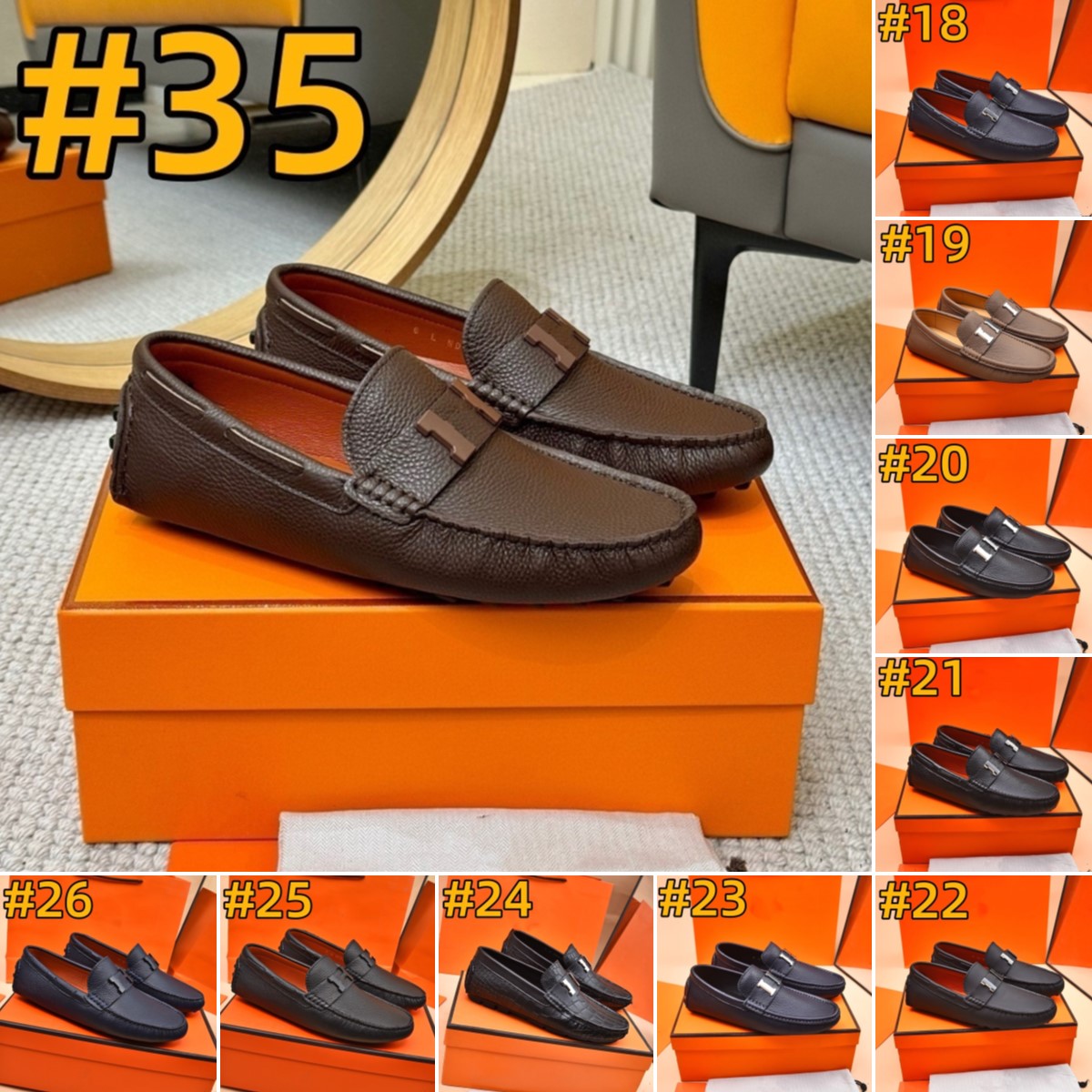 69model Italian Summer Hollow Shoes Men Casual Luxury Brand Genuine Leather Designer Loafers Men Breathable Boat Shoes Slip On Moccasins