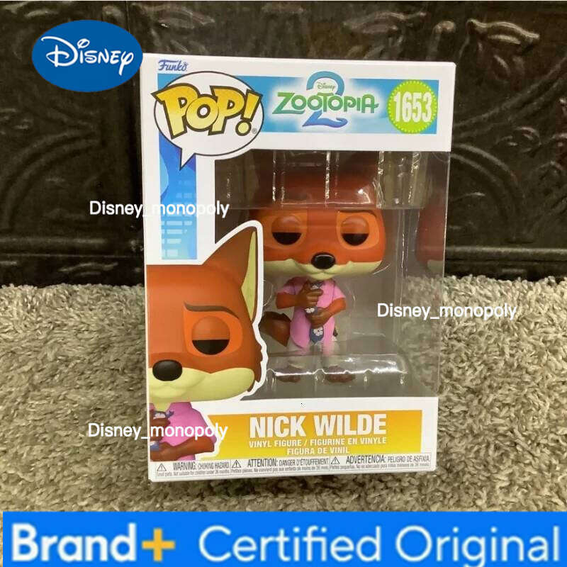 Disney Funko Pop Official Genuine Zootopia Action Doll Model Judy Hopps Nick Wilde 1652 1653 Vinyl Sculpture Dolls H260205111