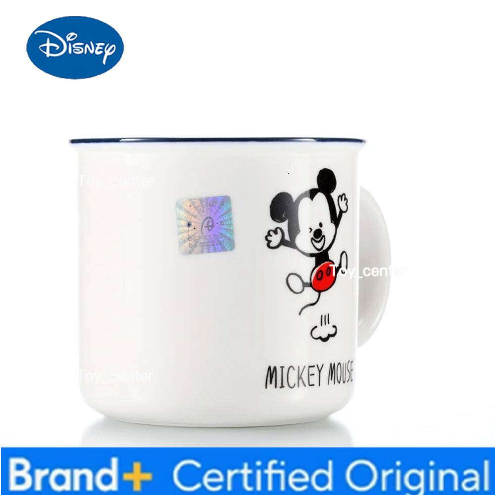 Disney Cute Mickey Mouse Pattern Ceramic Simple Mugs Large Capacity Cup Cartoon Style Mug for Home Office Cups Daily Use H260205
