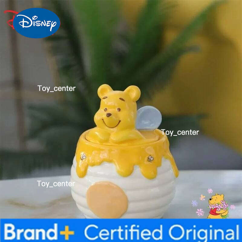 Disney Cartoon Cute Pooh Bear Snack Storage Jar, Fashionable Sweet Men and Women,Large Capacity Ceramic Jar for Home Use H260205
