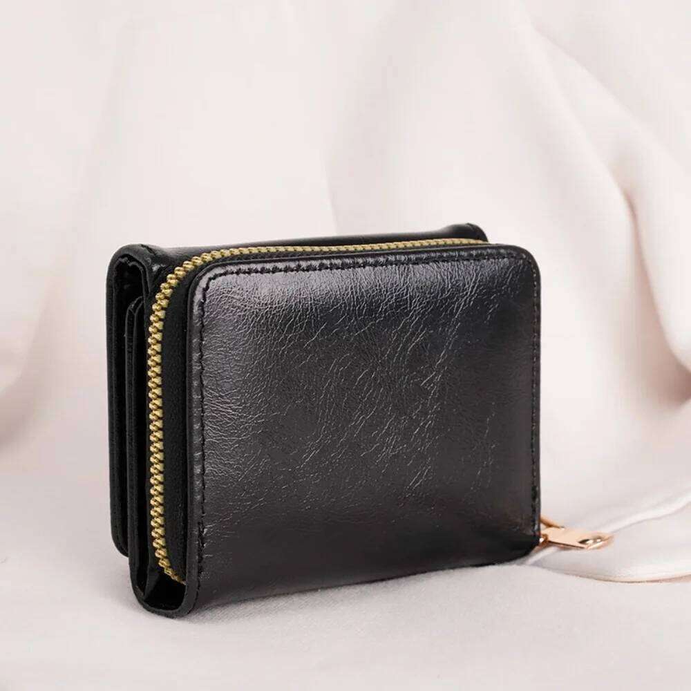 1pc Ladies' Short Wallet Suitable Work & Business ID Christmas Gift For Young Girls Women White-Collar Z260205