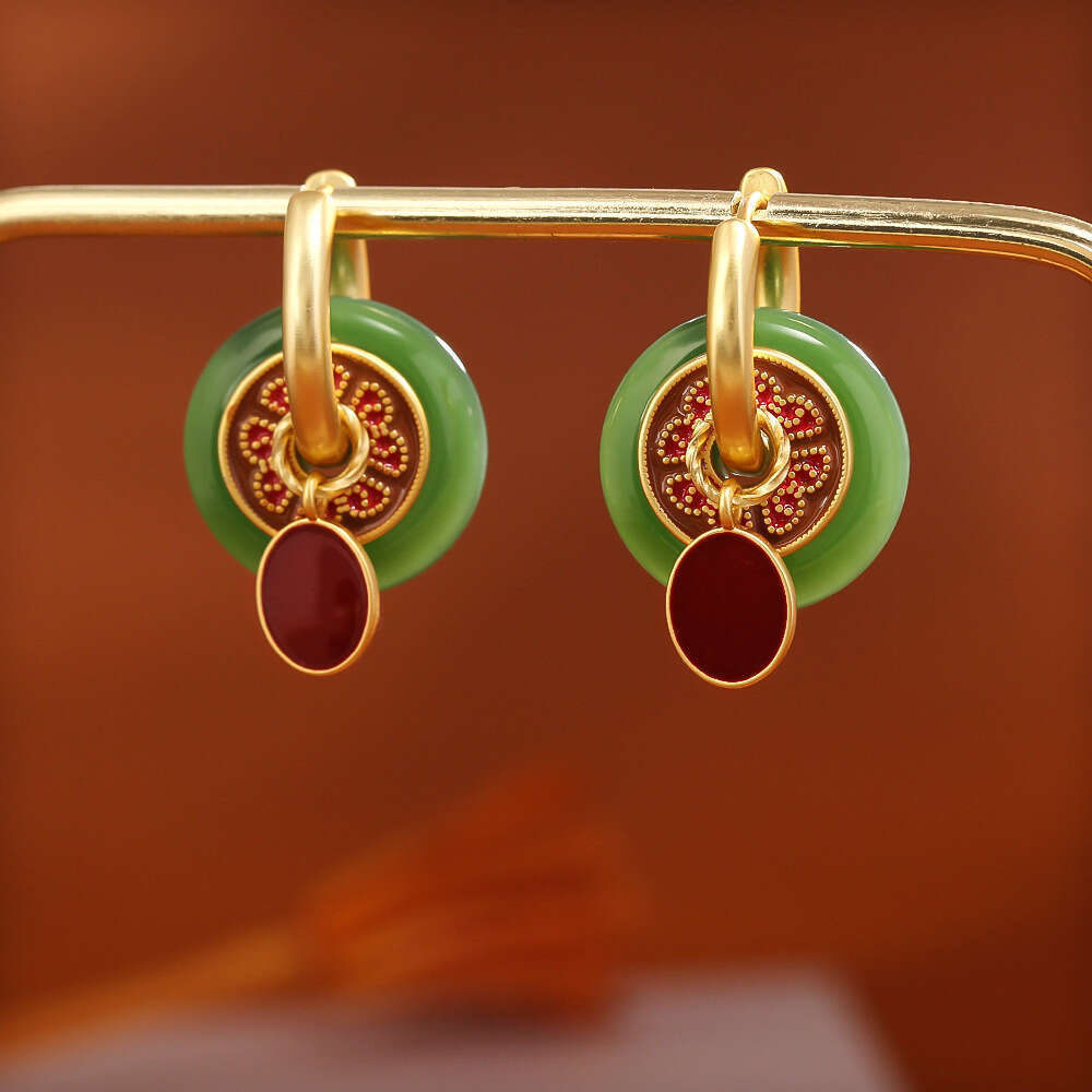 New Chinese-style Ancient Earrings High-end Fashionable Exquisite Elegant Ear Accessories Hanfu Costume Fairy-like Ethnic Style Earrings