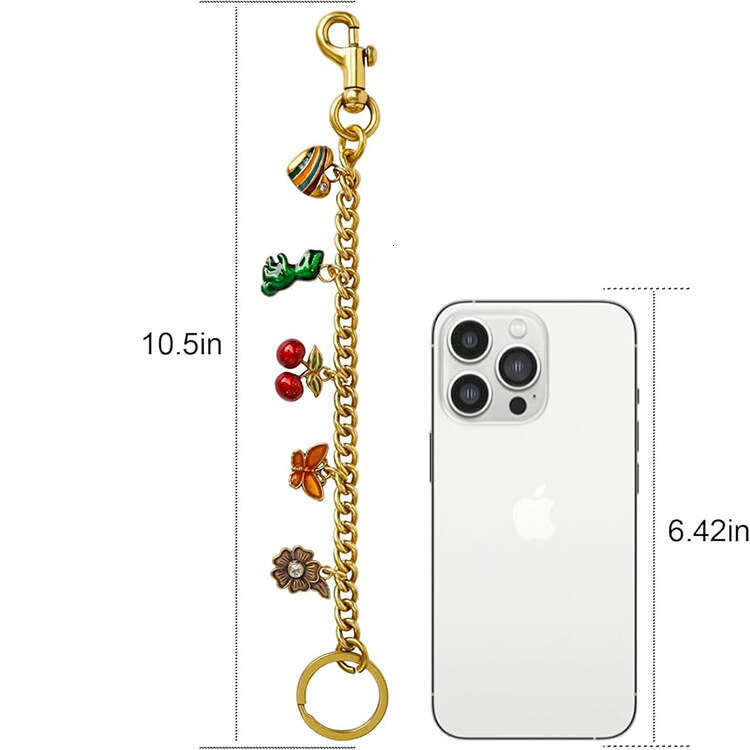 Hot Pendant Strawberry Chain Women's Accessories Cherry Dinosaur Crossbody Bag Keychain