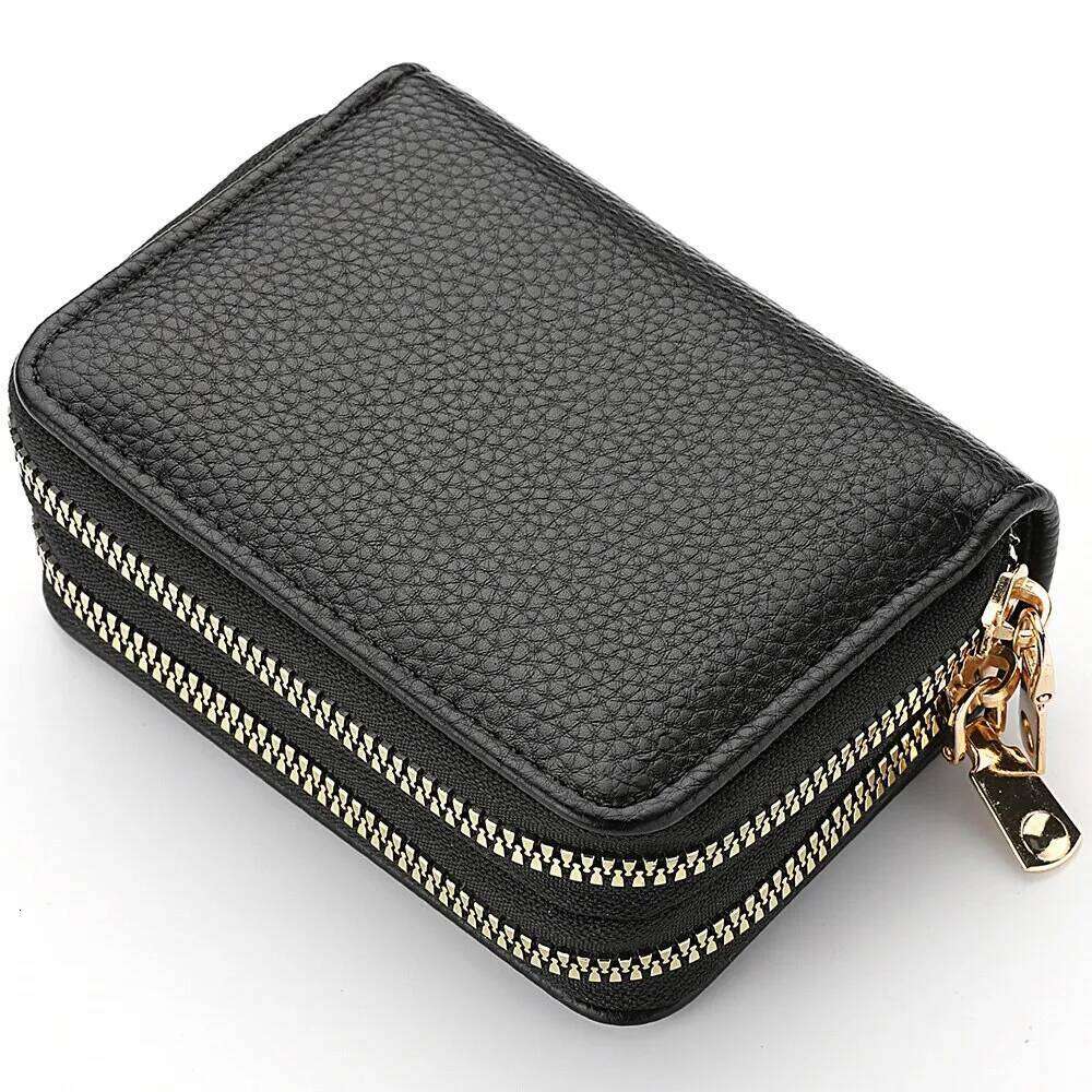 Women Short Style Lychee Pattern Fashion Large Capacity Multi Card Slot Coin Purse With Zipper Z260205