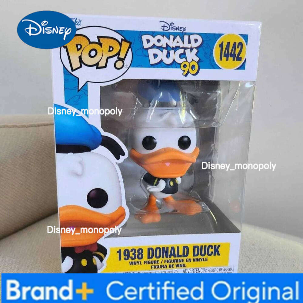 Disney Funko Pop 1938 Donald Duck Anime Figure #1442 1443 VINYL Figures Desktop Decoration Figurine Children's Model Toy Gift H260205