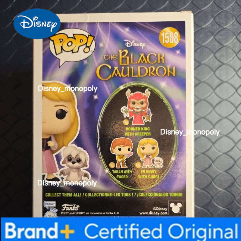 Disney Funko Pop Buddy The Black Cauldron Princess Eilonwy With Gurgi #1588 Vinyl Figure Genuine Sculpture Doll Action Model Toys Gifts H260205