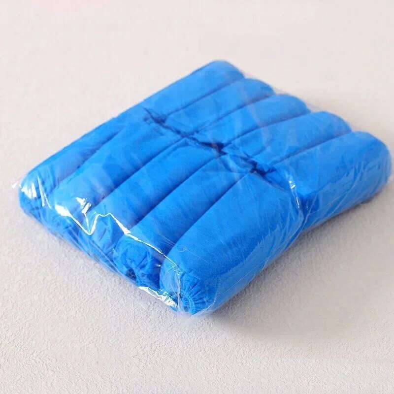 100Pack Disposable Non-Woven & Shoe Durable Non Slip Overshoes Boot Covers for Indoor Outdoor Home Floor S260204
