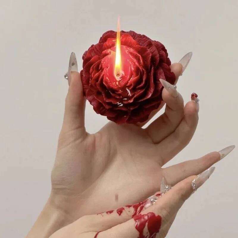 Low Temperature Roses Peonies Handmade Aromatherapy Candles Ins Romantic Birthday Gifts 45 Degree Ornamen S260204