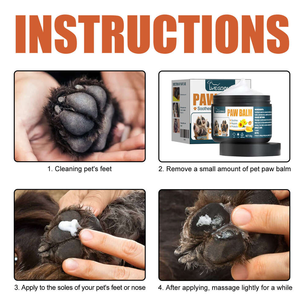 Yegbong Pet Dog Cat Paw Protection Anti-Dry Crack Moisturizing Foot Pad Care Balm S260203