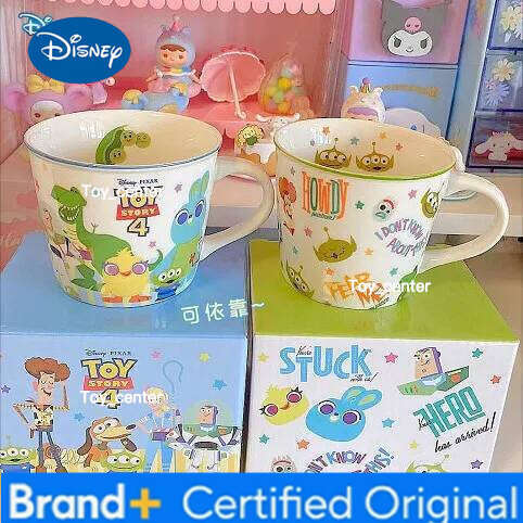 Disney Winnie the Pooh ceramic with box spoon coasters three sets of cute cartoon household mug birthday gift H260205