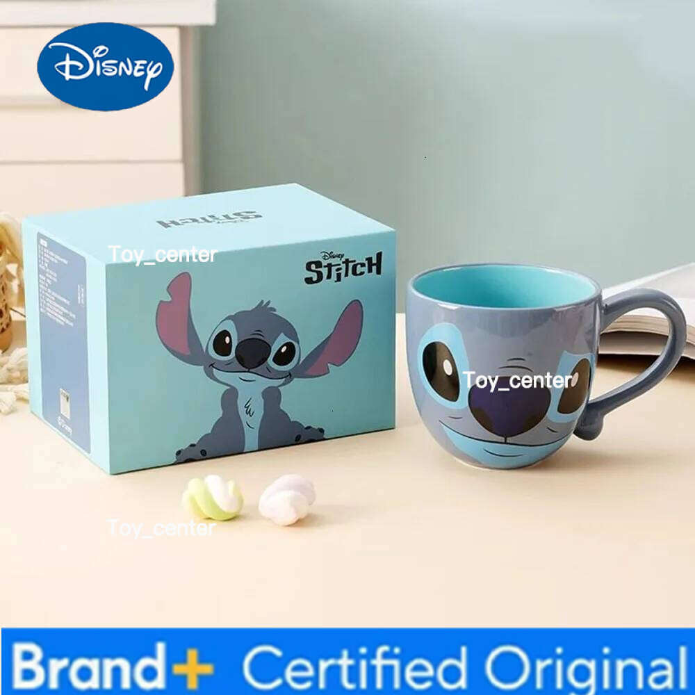 Disney Stitch Strawberry Bear Pattern Large Capacity Creative Design Water Colorful Cartoon Style Mug for Home Office Cup H260205
