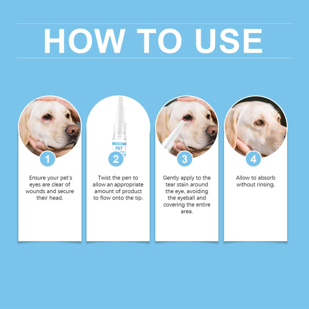 Yegbong Pen Cleaning Eye Tear Stain Pet Cat and Dog Universal Care Drops S260203