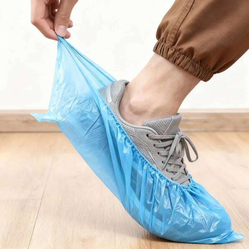 Padded Shoe Cover Disposable Waterproof Plastic Non-slip Foot Protector Indoor Outdoor Overshoes Rain Mud-proof S260204 ad9