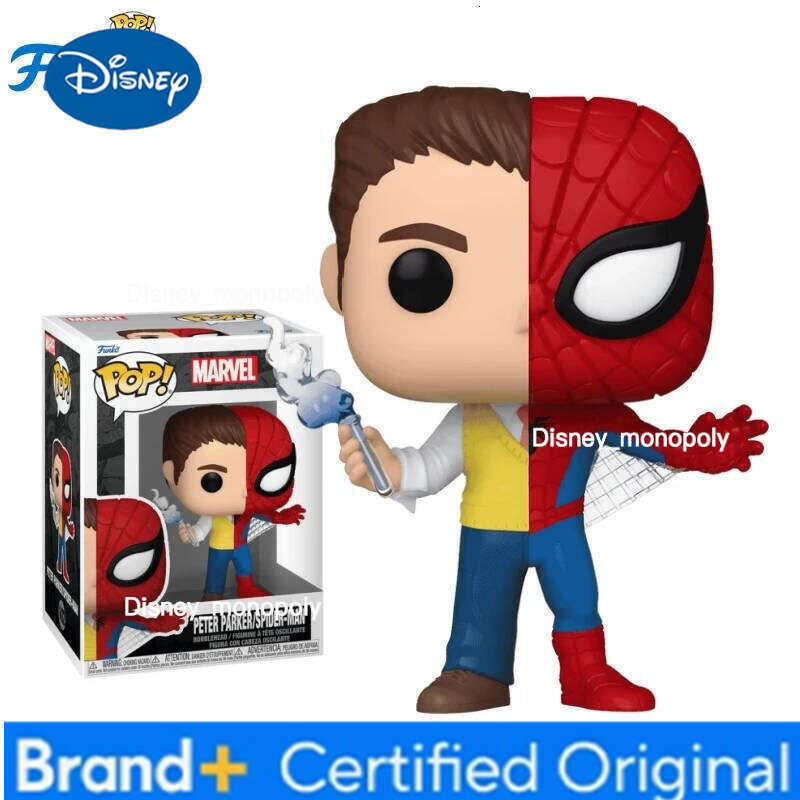 Disney Marvel Funko Pop Comics&Superheroes Peter Parker/Spider-Man Steve Rogers/Captain Toys for Boys Gift Collectible Model Ornaments H260205
