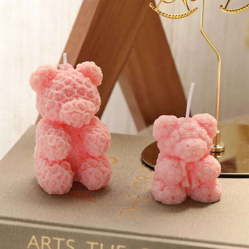 Rose Bear Home Fragrance Premium Atmosphere Birthday Gift Aromatherapy Candles S260204