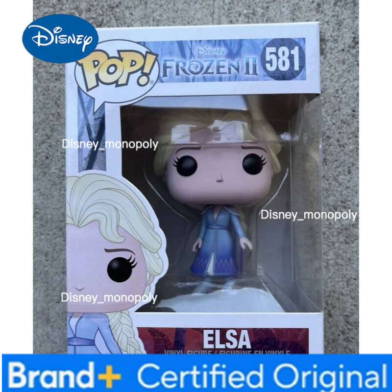 Disney Frozen Ii Elsa Funko Official Genuine Action Doll Model #581 Vinyl Sculpture Dolls Limited Edition Fan Collection Gift H260205