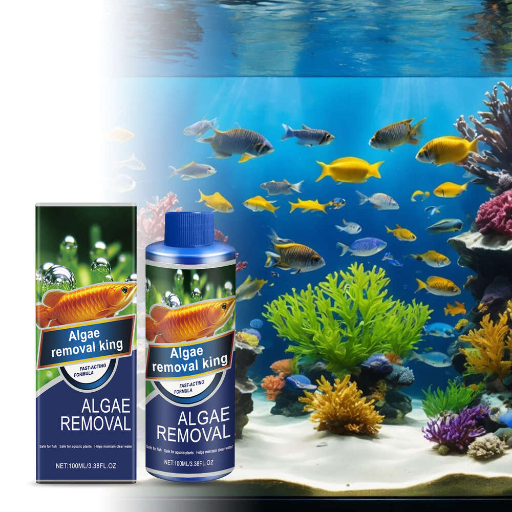 AMZ Aquarium Cleans Fish Tank Stains Removes Algae and Moss, Safe for Fish, Daily Maintenance Water Purifier S260203