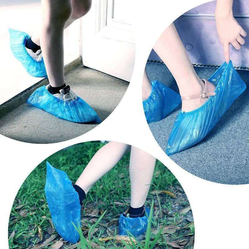 Covers Household Non-woven Shoe Waterproof Slip Resistant Booties Cover Travel Hotel Disposable Dust Shoes S260204