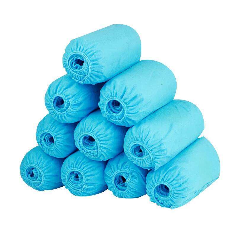 100PCs a pack Disposable Non-woven Household Foot Dustproof Non-slip shoe Cover Children Students Adult S260204
