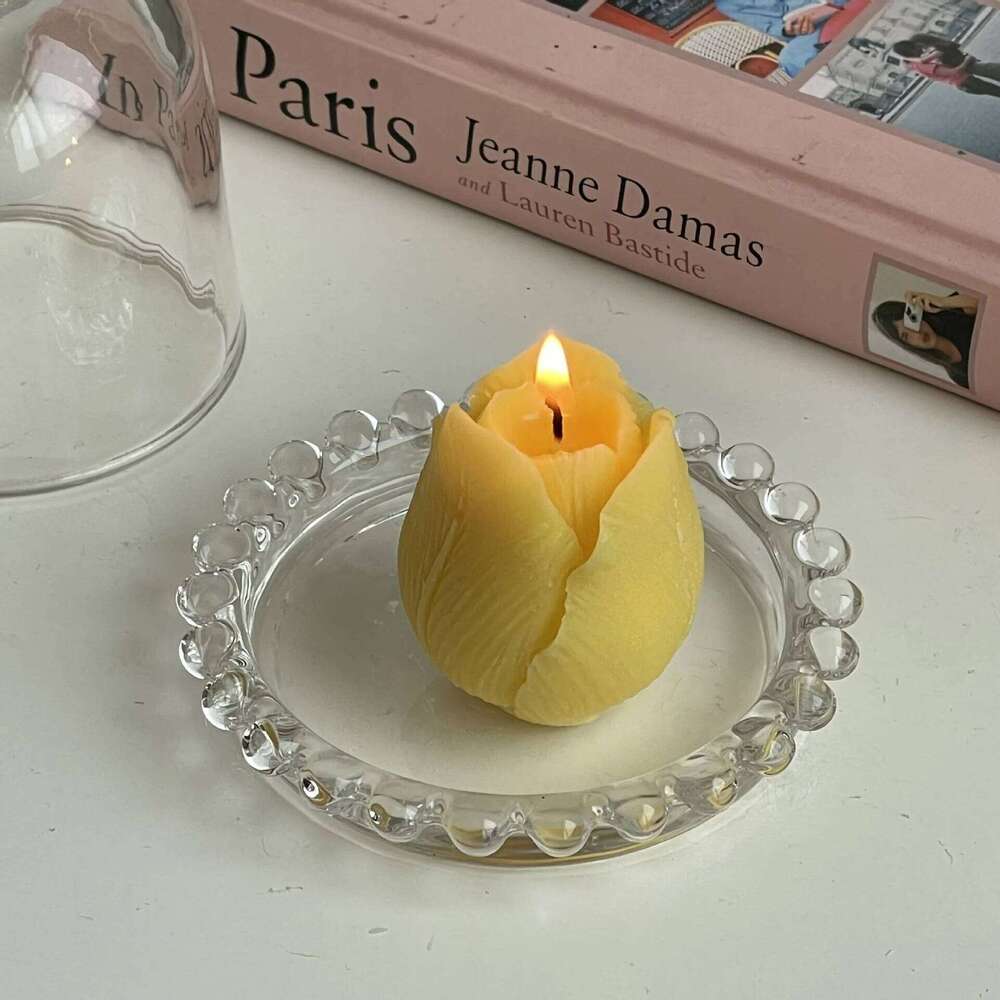 Tulip Candle Women's & Wedding, Ins Floral Photo Prop, Elegant Party Favor Gift, Birthday Teacher's Day Present for Her S260204