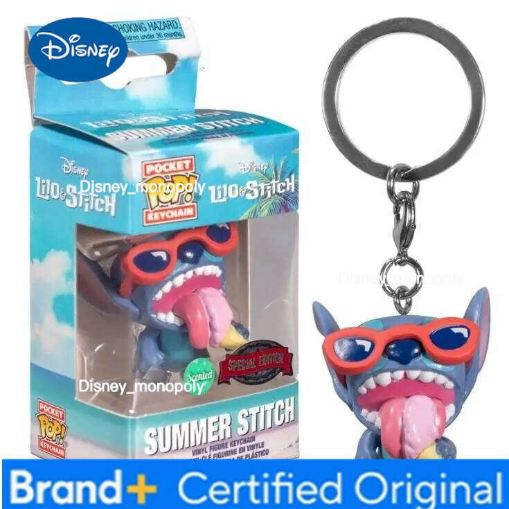 Disney Funko Pocket POP Toy for Collection Ice Cream Stitch Doll Keychain Action Figures H260205