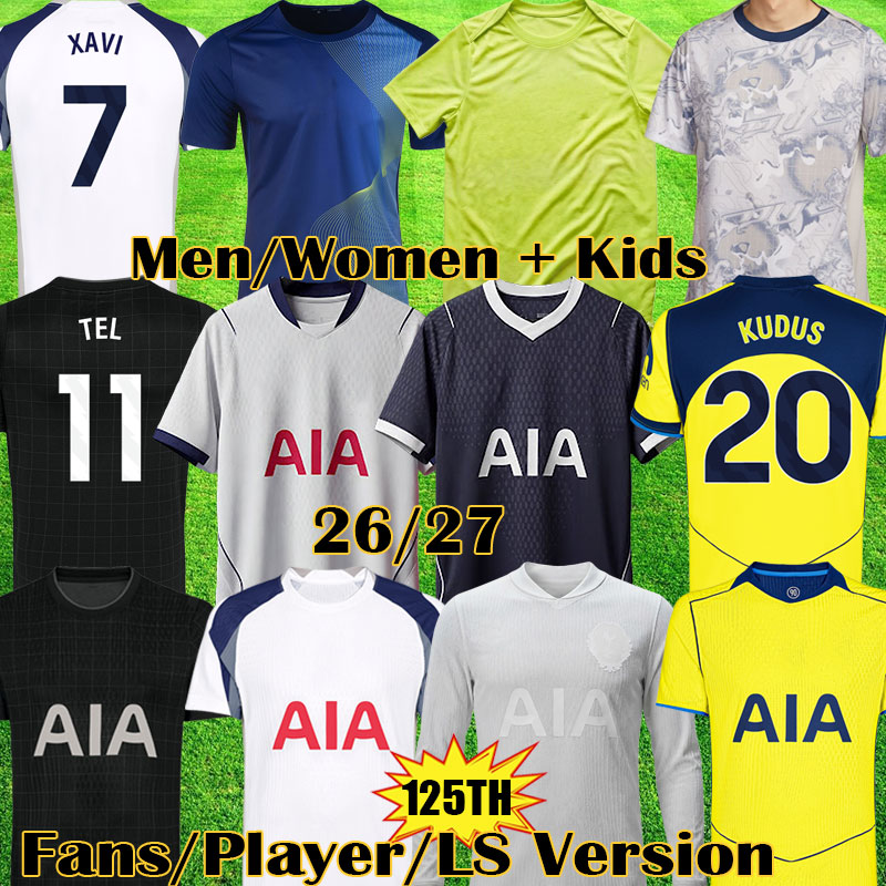 Tottenham Jersey 25 26 27 1901 FA Cup 125th Anniversary Kit RICHARLISON KUDUS TOT Soccer Jerseys GALLAGHER COYS Jersey 2026 2027 XAVI THFC Football shirt Men kids set