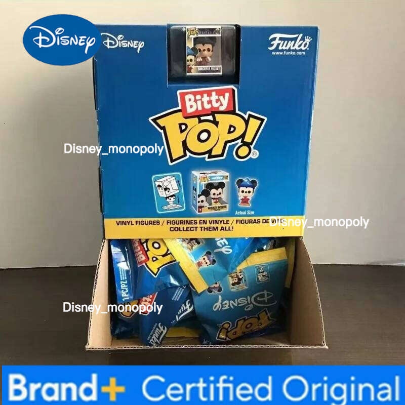 Disney Funko Pop Bitty Blind Mini Action Doll Model Mickey Minnie Donald Duck Collect Decoration Lucky Mysteriou Box Toy H260205