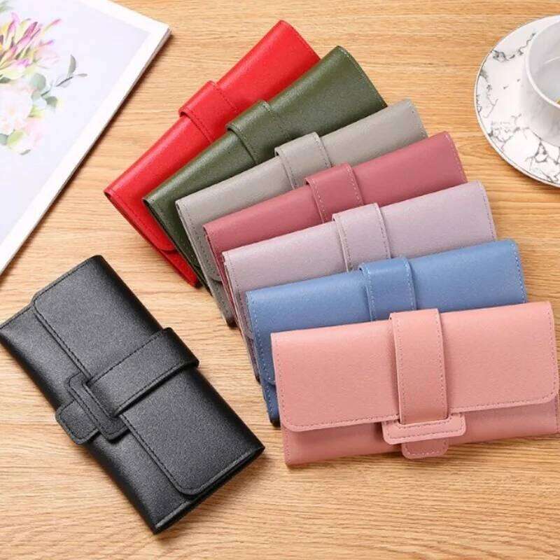 Womens Fashion PU Leather Large Capacity Long with Multiple Card Positions Stylish Wallet for Dating Work Shopping Z260205