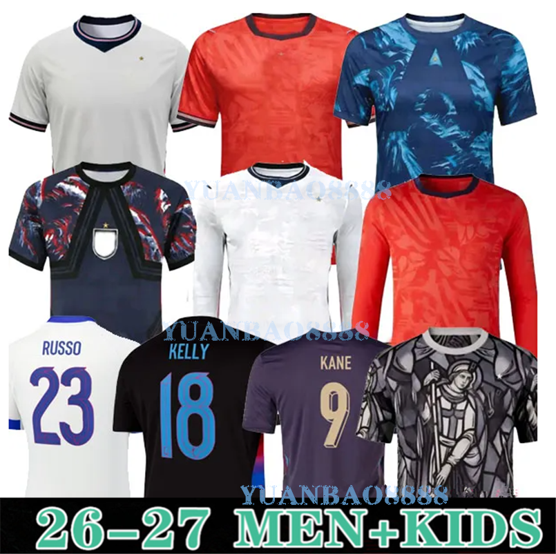 england football shirt BELLINGHAM Soccer Jersey RASHFORD KANE SAKA RICE FODEN 2025 20206 National Team Home White Away Men Kid Women Men Kids Kit S-4XL