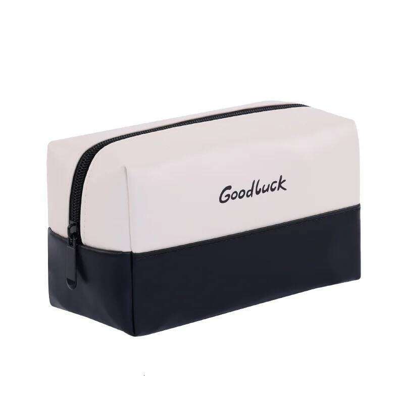 Women's PU Leather Portable Bag Large Opening Travel Cosmetic Organizer for Skincare & Makeup Essentials Y260206