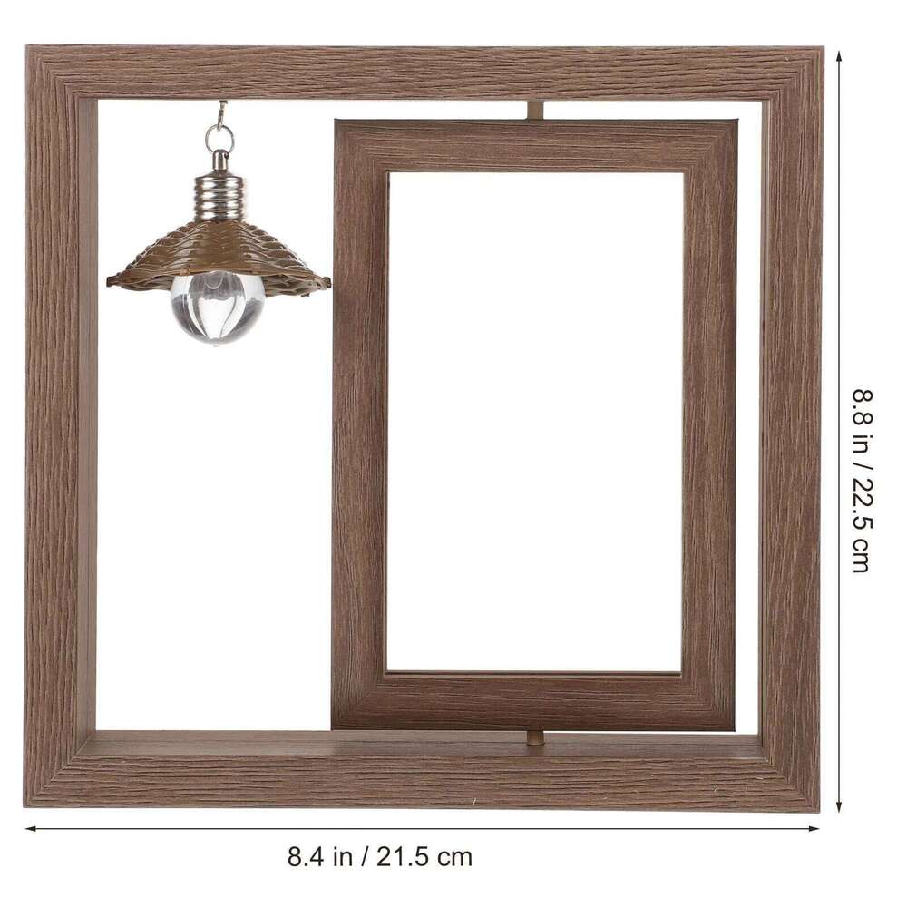 Rotate Photo Frame Office Picture Hanging Frames Modern Wooden Tabletop Holder Decor Lovers Home S260205