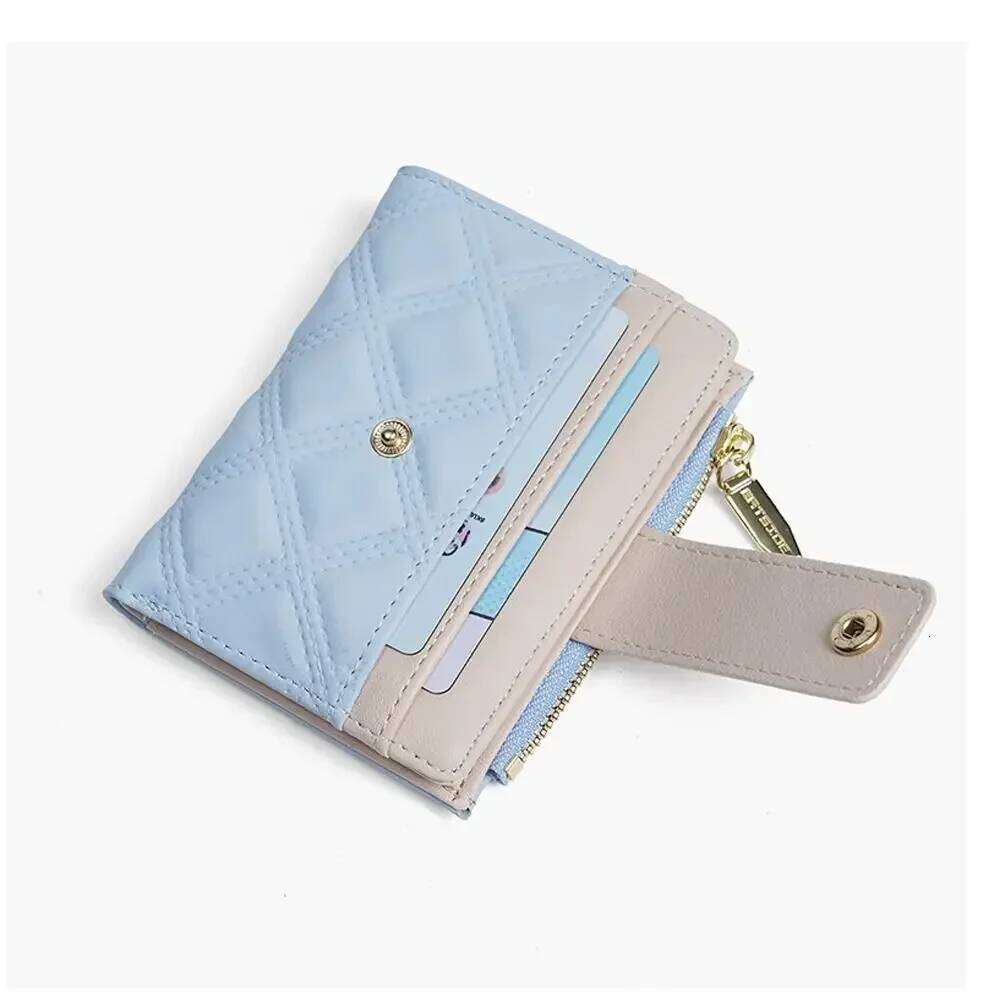 Women Ladies Plain Holder Cute Wallet with Card Slot Leather Purses Portable Coin Purse Large Capacity Money Bag Y260206