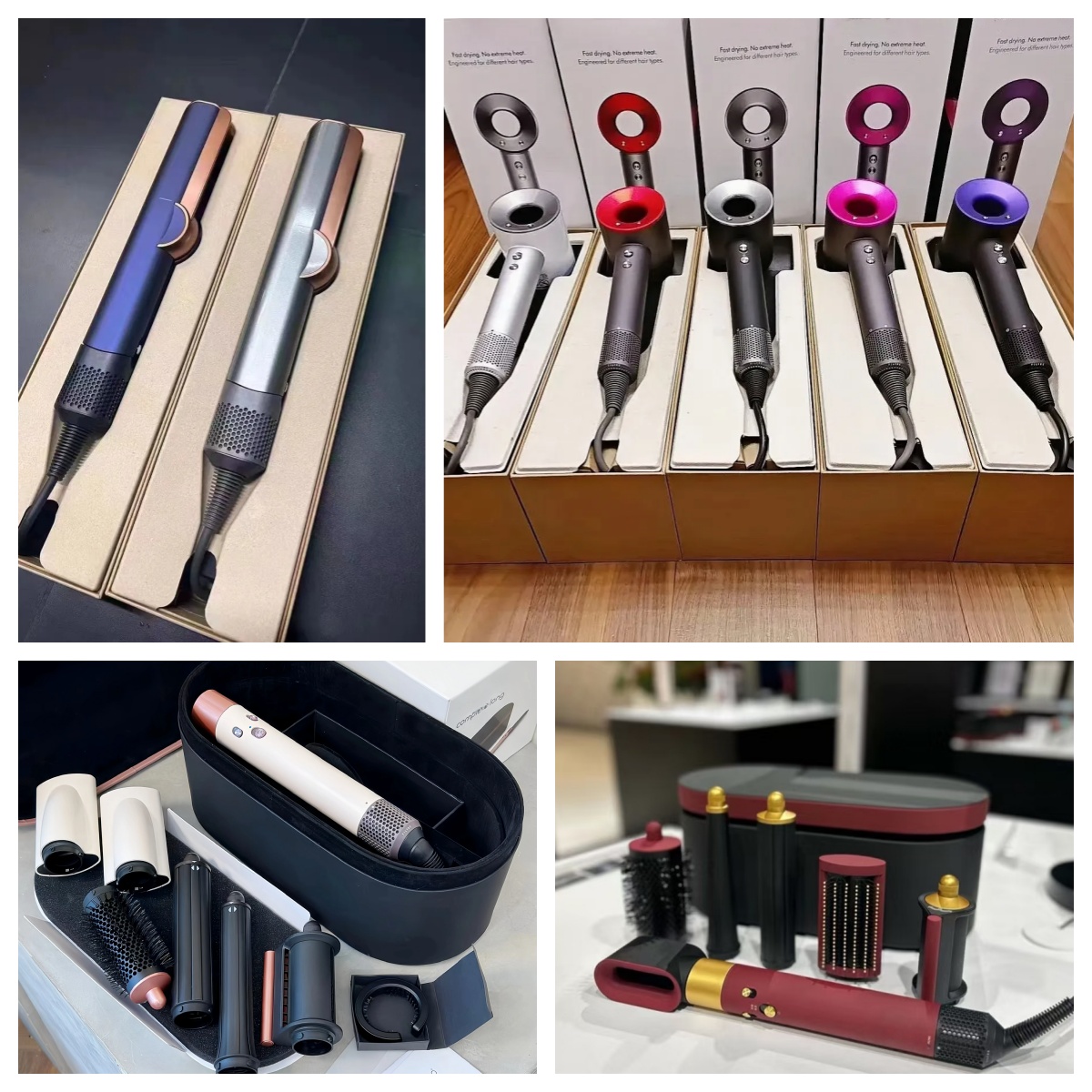 Hair dryer multiple nozzles hair curler HS08/HS09 airwrap co-anda2x straightener HT01 constant temperature hair care styling hair design salon tool gift box